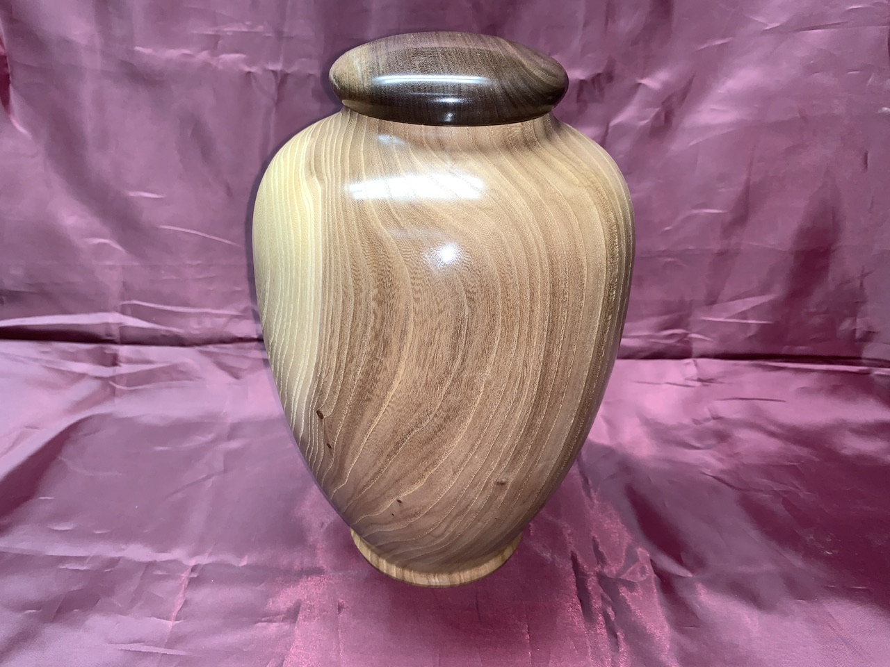 Elm and Walnut Urn