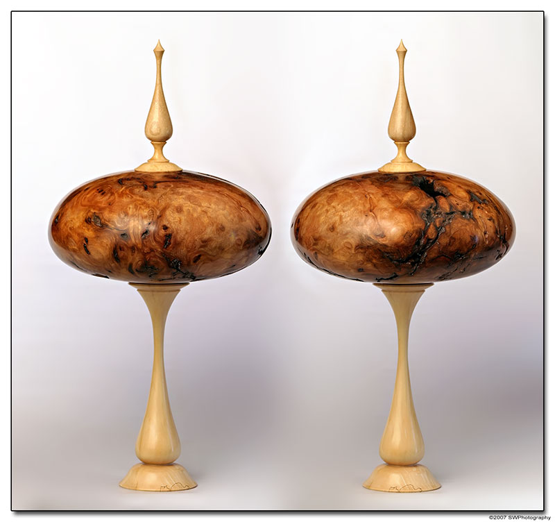 Elm Burl HF on ped