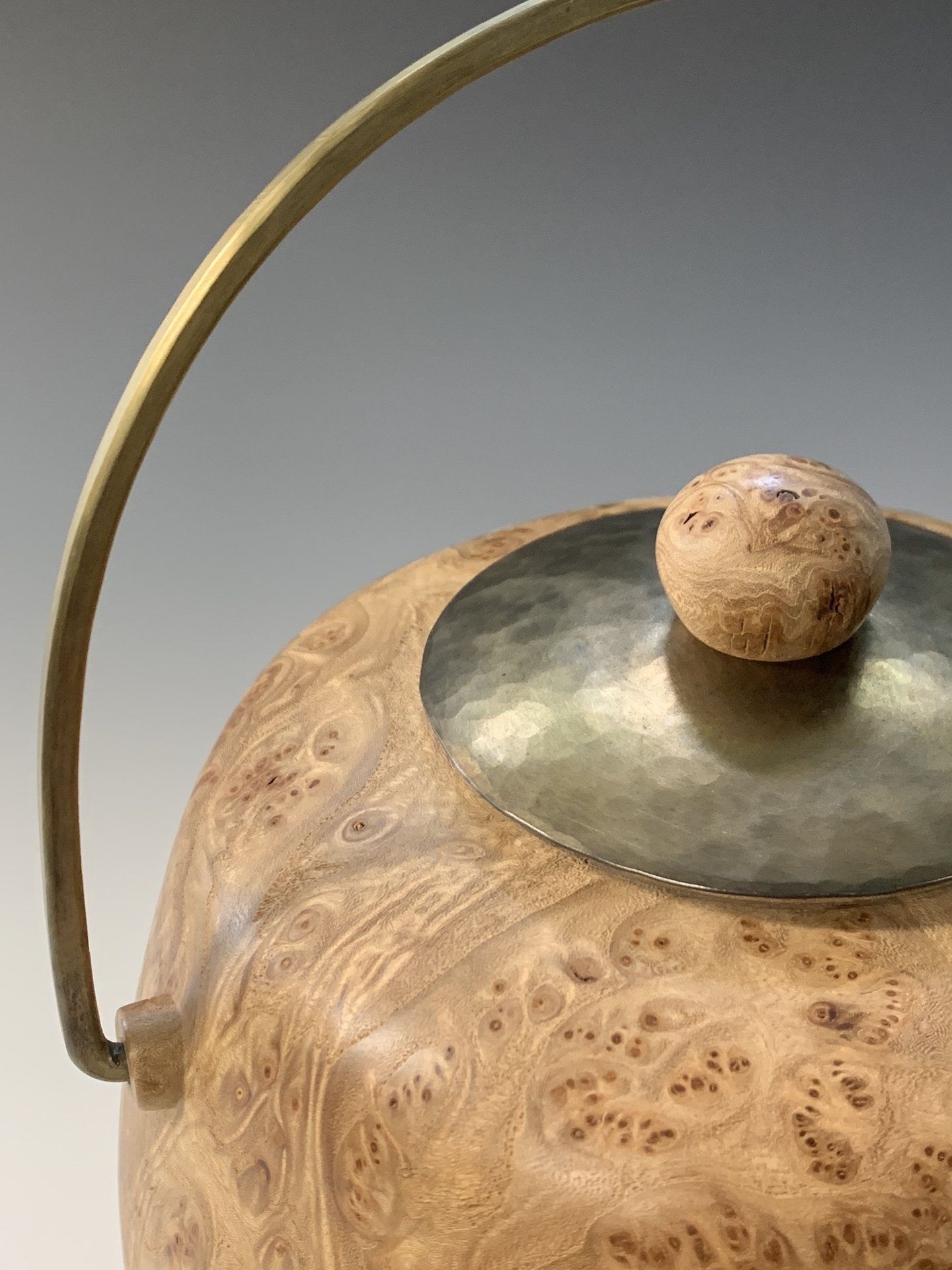 Elm Burl Jar detail