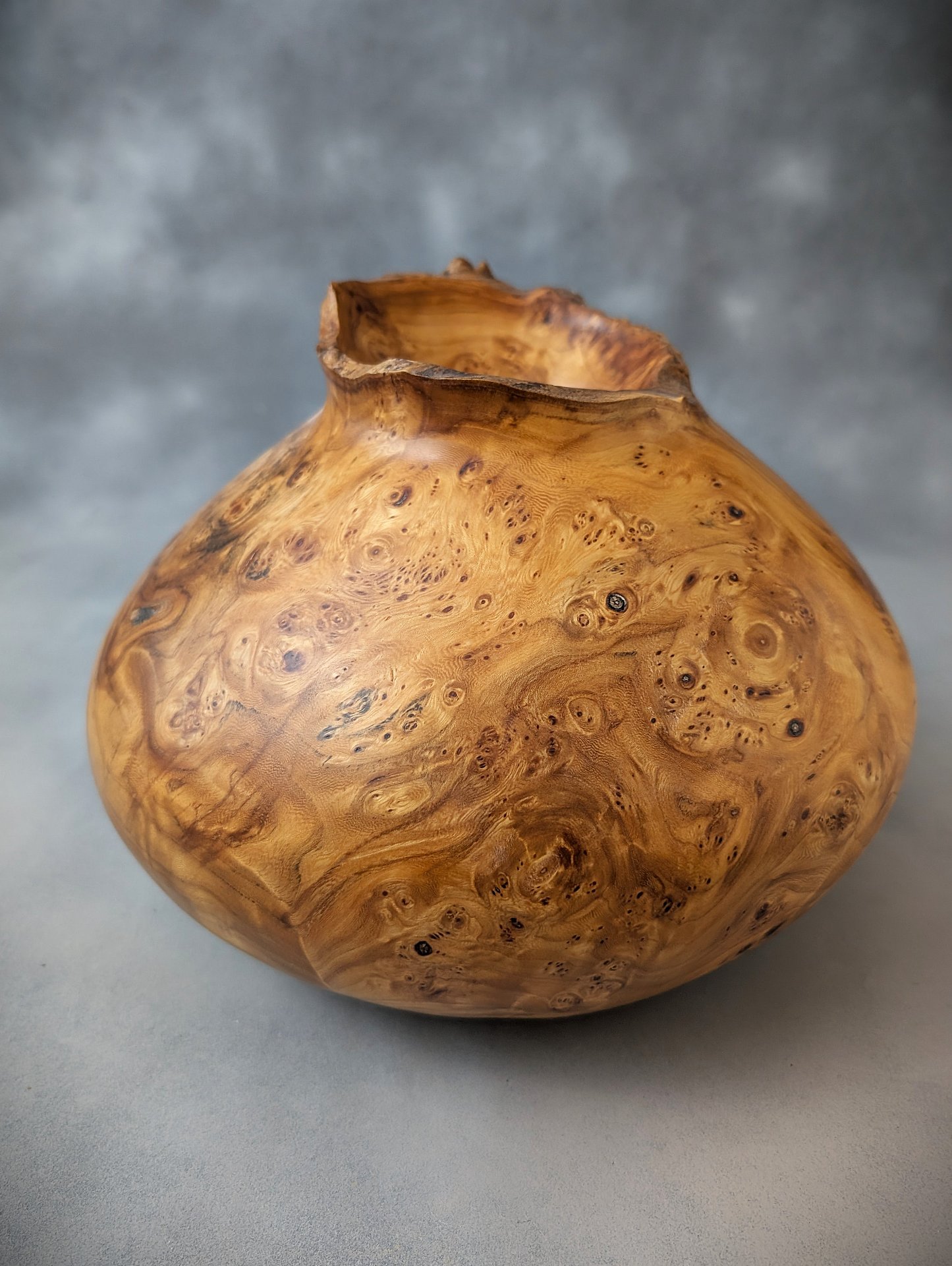 Elm Burl Large Vessel