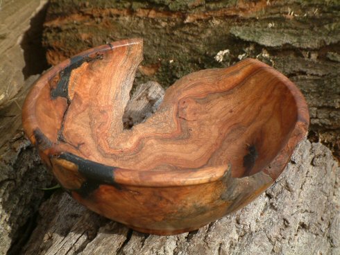 Elm Burl with Black Epoxy