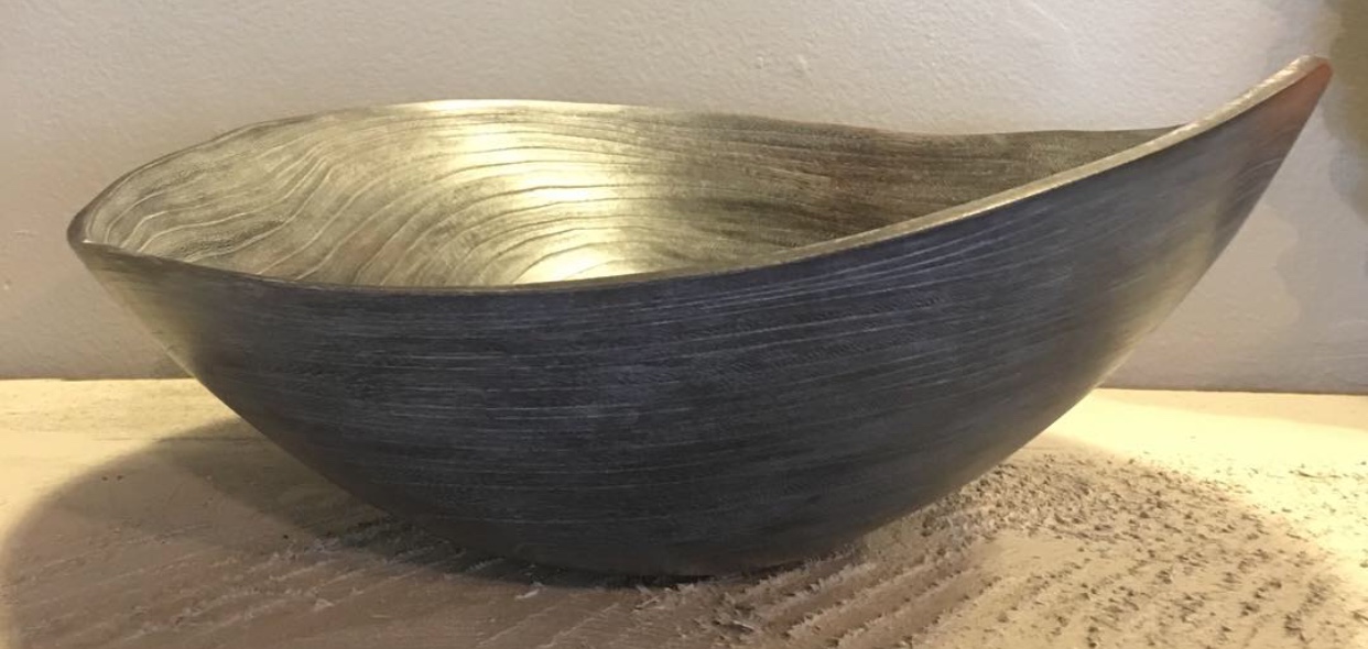 Elm crotch natural edge bowl