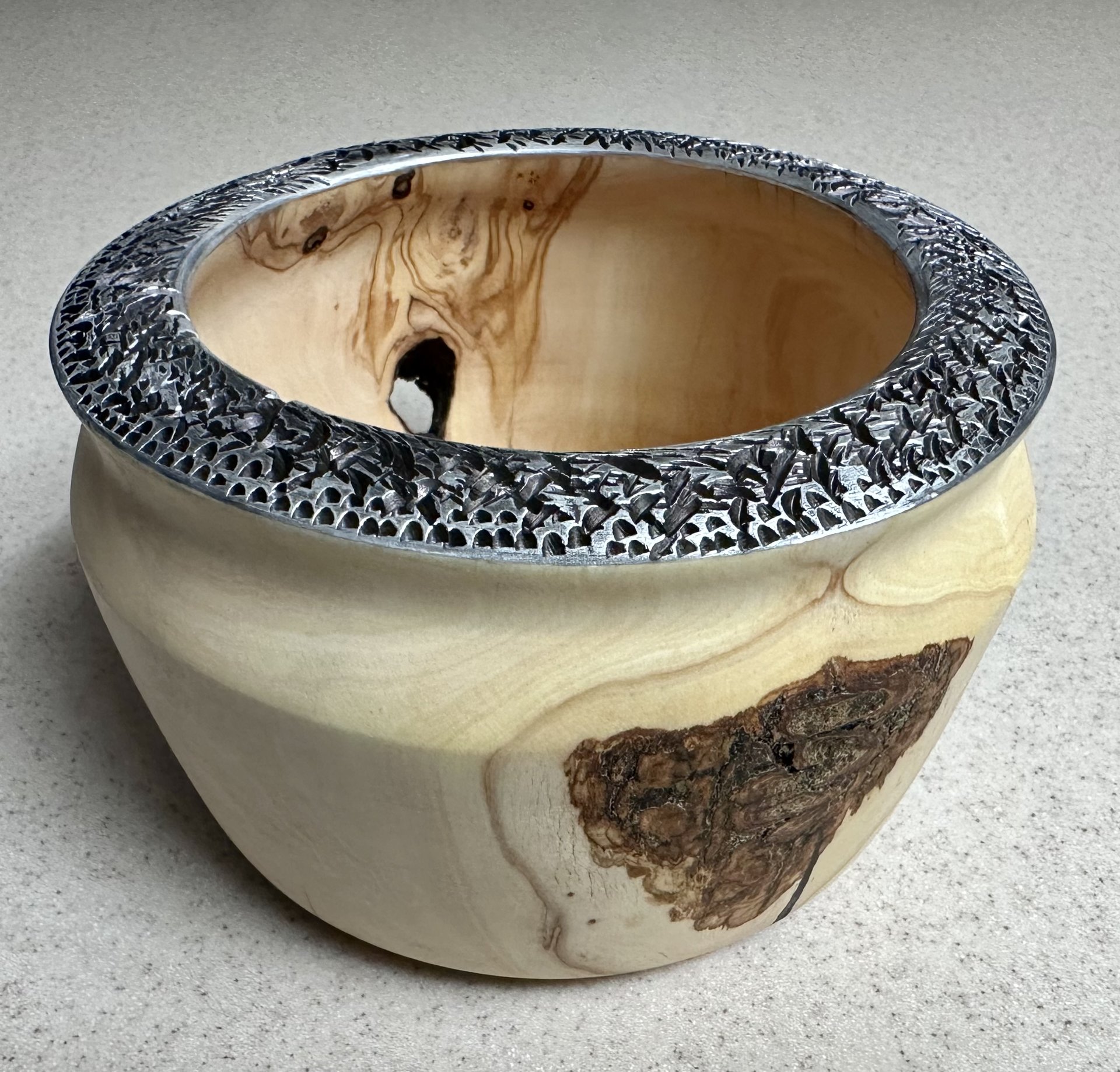 Embellished olive wood