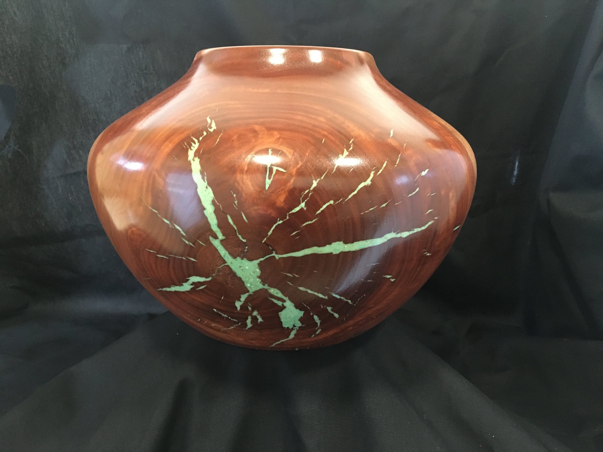 Eucalyptus with turquoise inlay