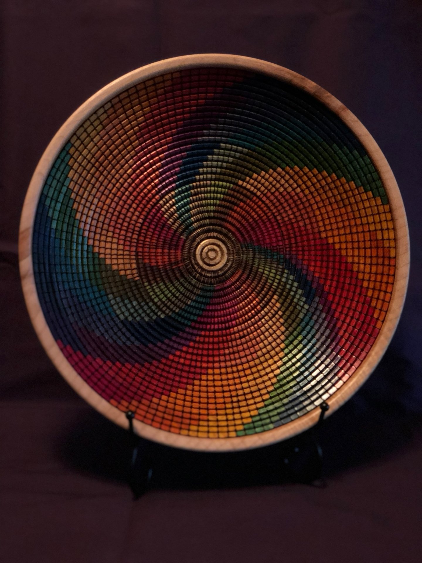 Faded Rainbow Basket Illusion