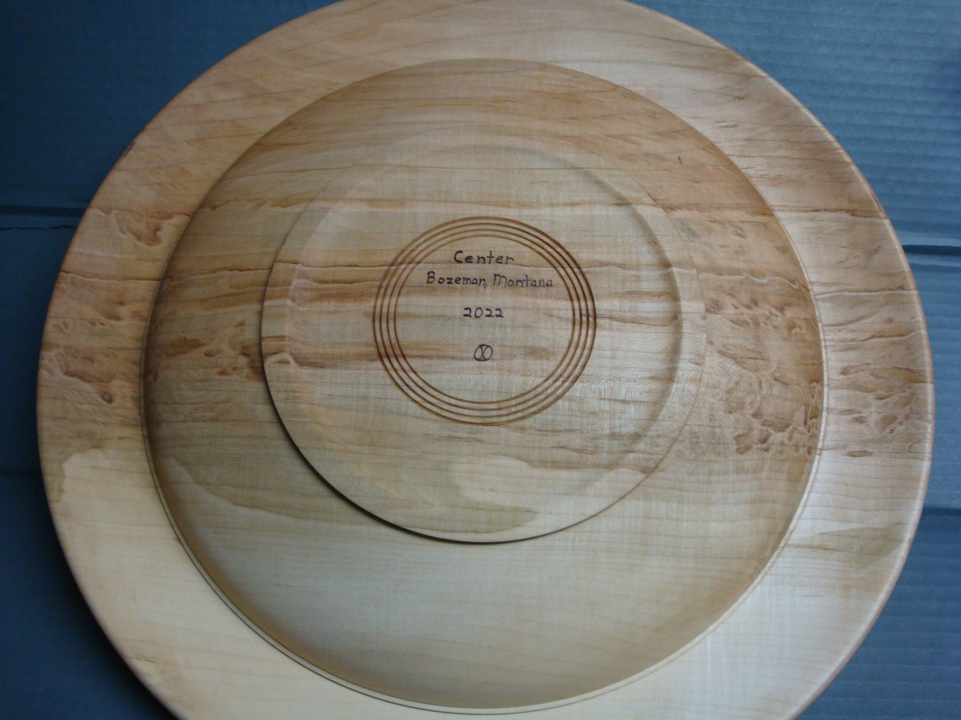 Family platter, bottom view