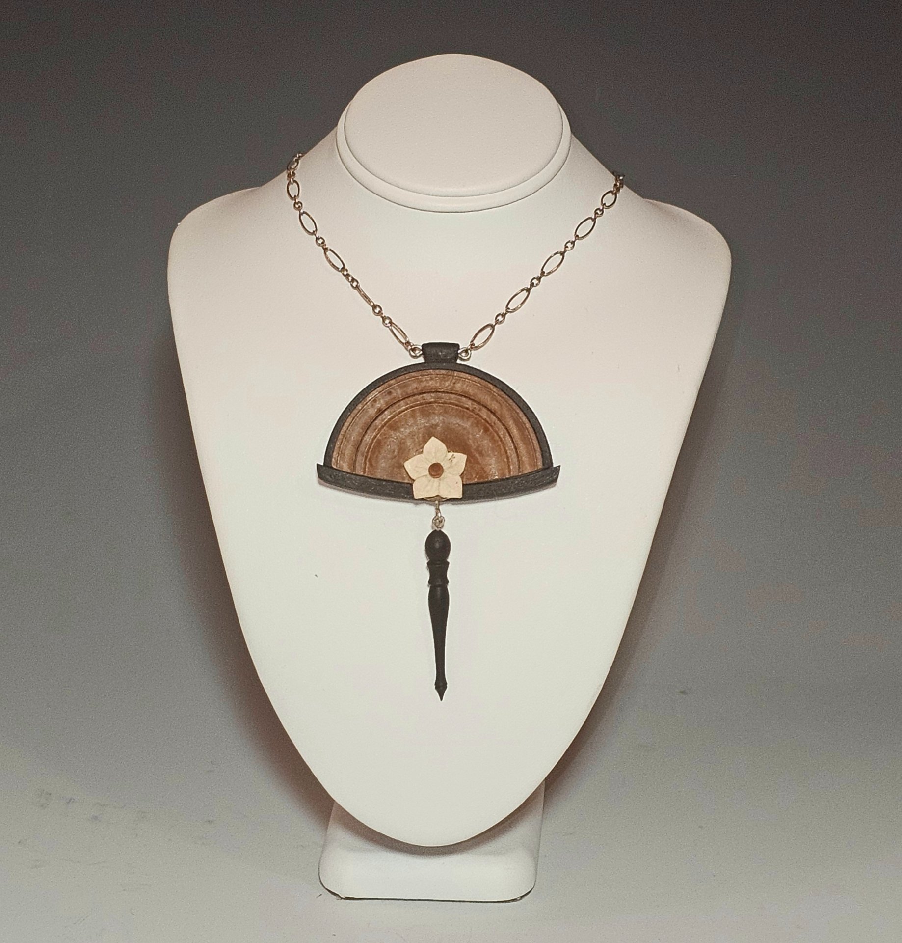 Fan and Flower Pendant