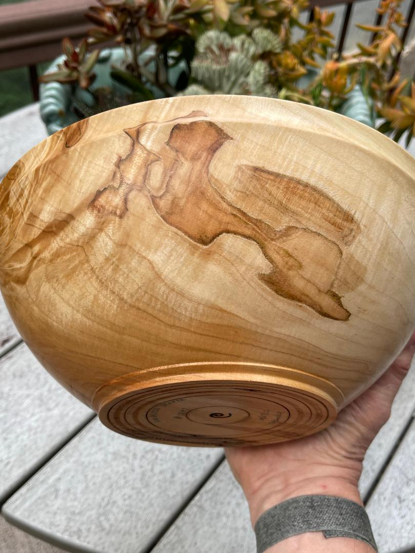 Figured Ambrosia Maple Bowl