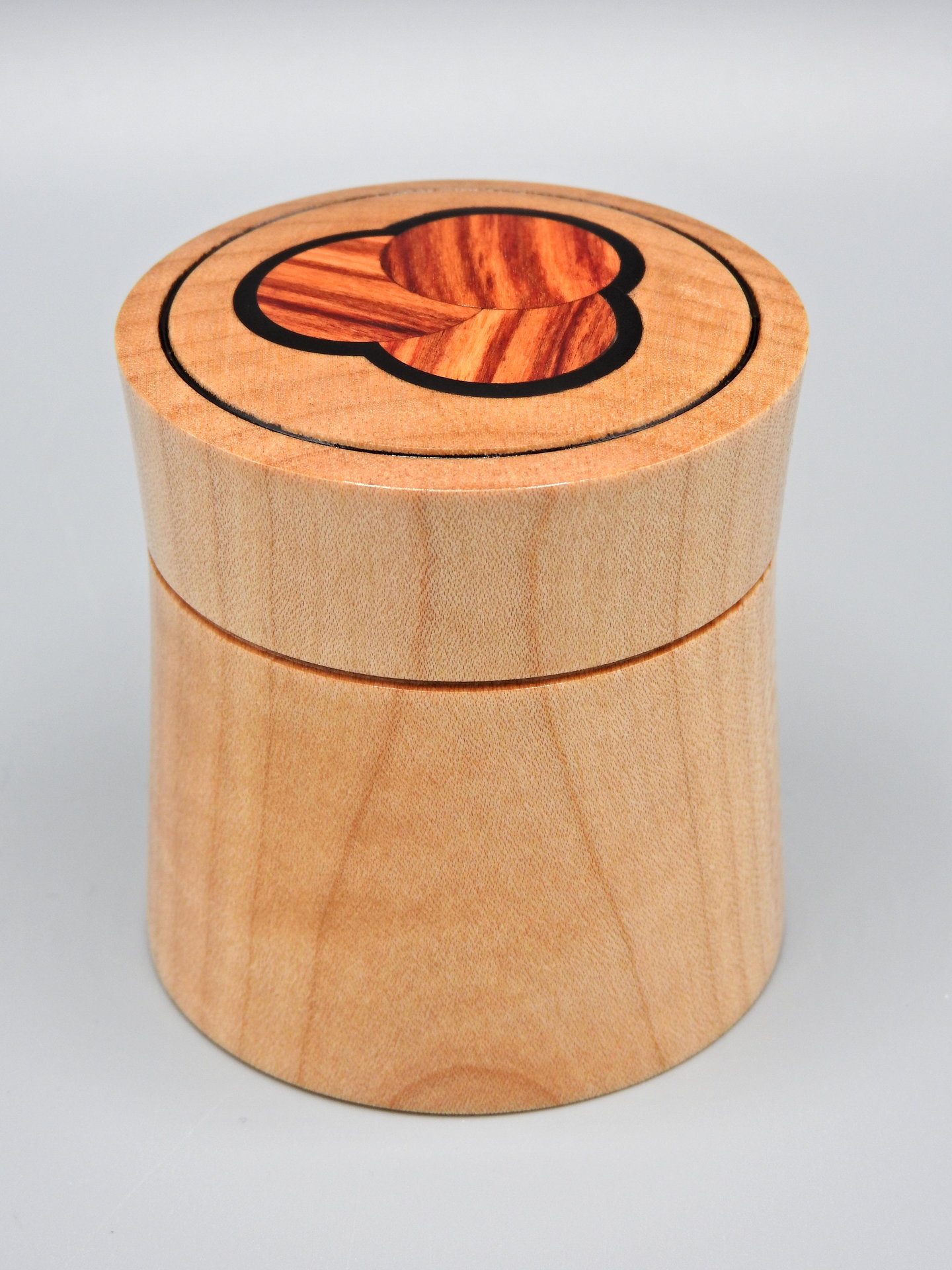 Figured Maple and Tulipwood Lidded Box