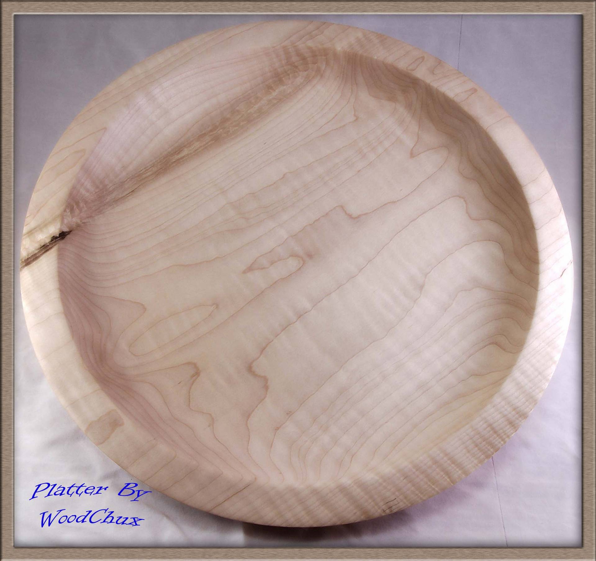 Figured Maple Platter