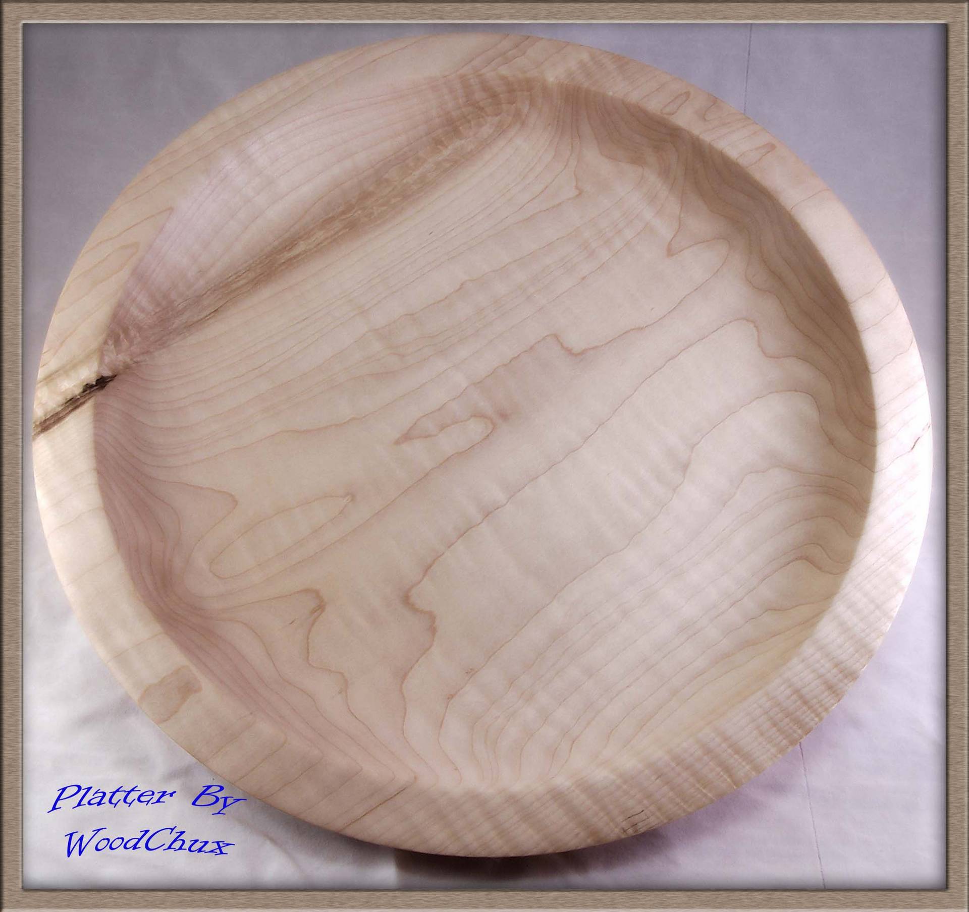 Figured Maple Platter