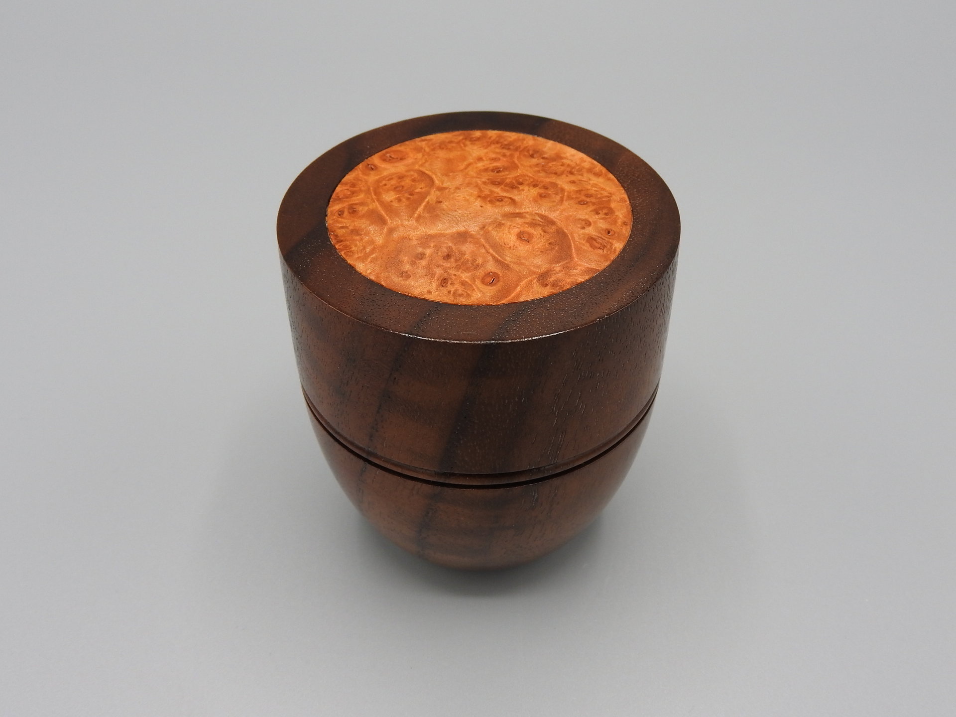 Figured Walnut and Maple Burl Box