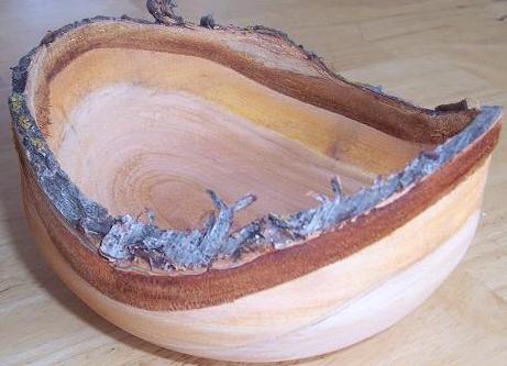 First Natural Edge Cherry Bowl