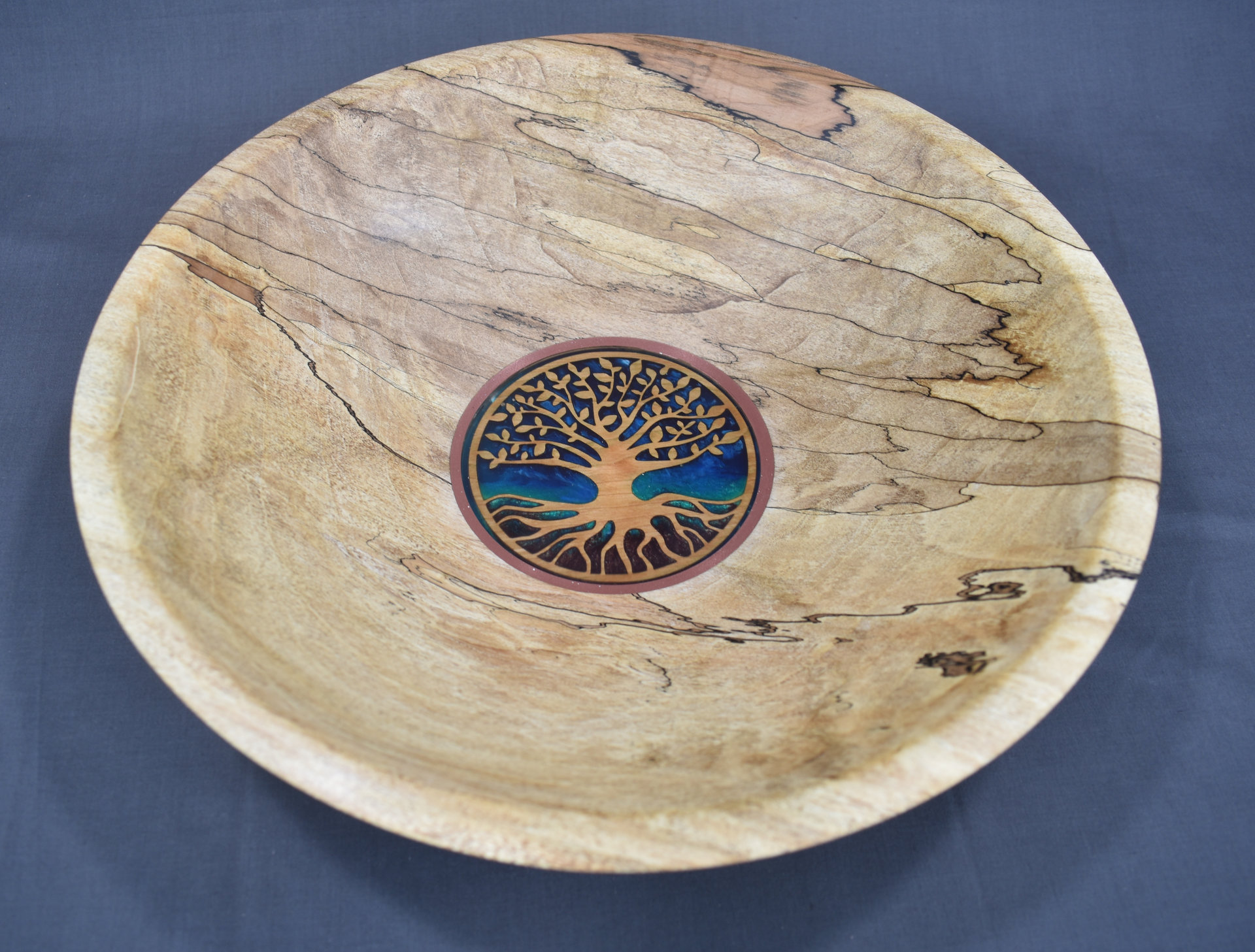 Fixing a spalted maple bowl with a resin insert