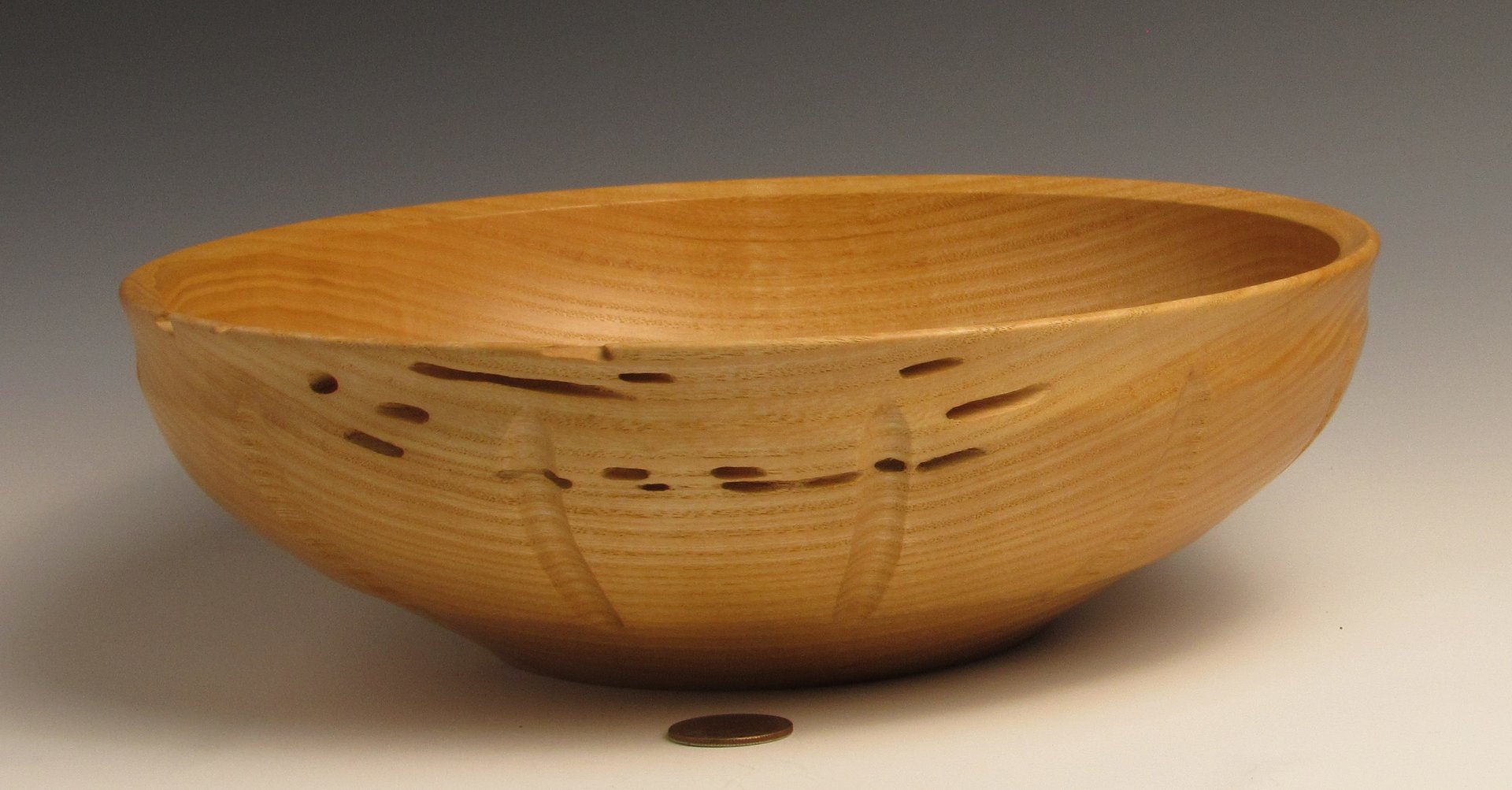 Fluted Elm Flat Rim Bowl American Association of Woodturners