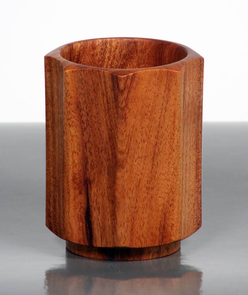 Fluted Mesquite Cup