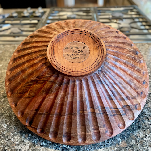 Fluted Sycamore Bowl