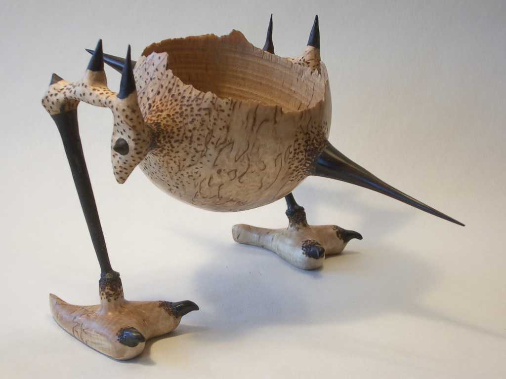 Footed bowl, "spikey", AAW Forum contest entry