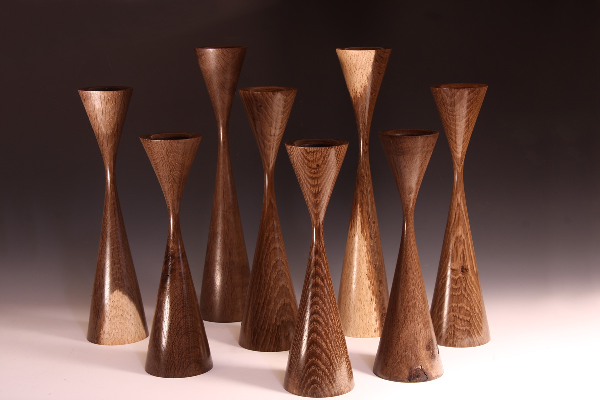 Fumed Osolnik  Candle holders