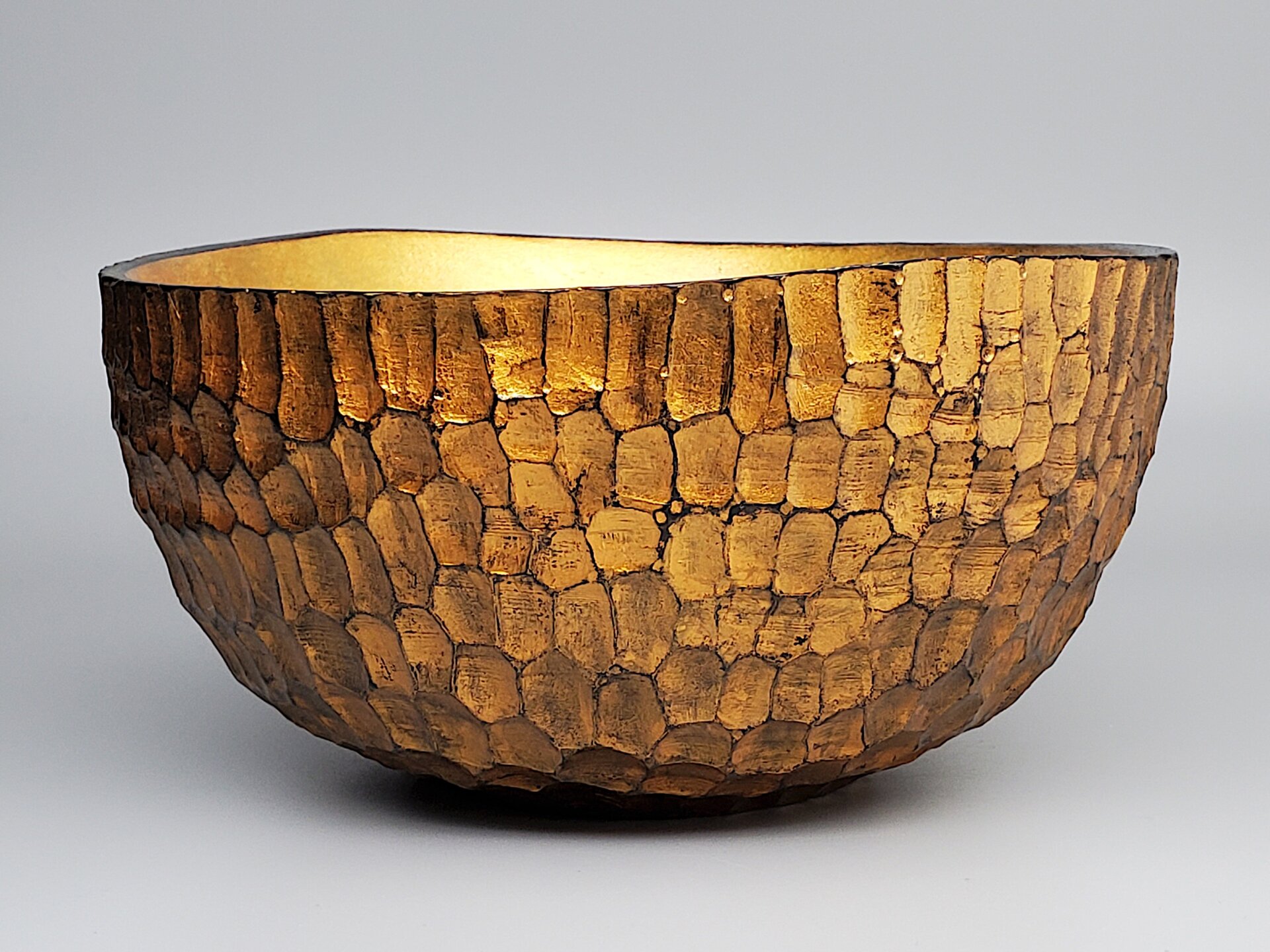 Gold Carved Bowl