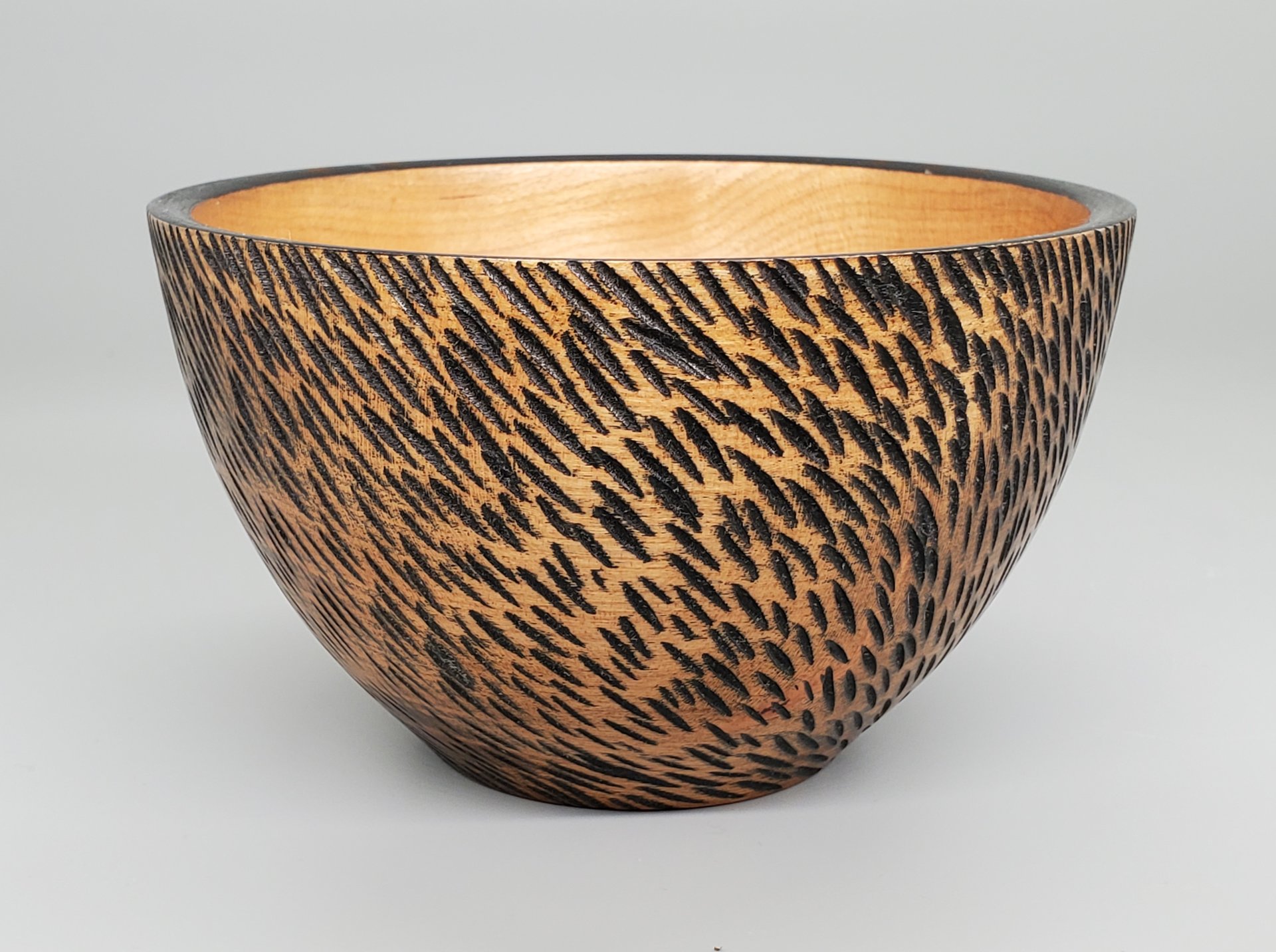 Gouged Walnut bowl