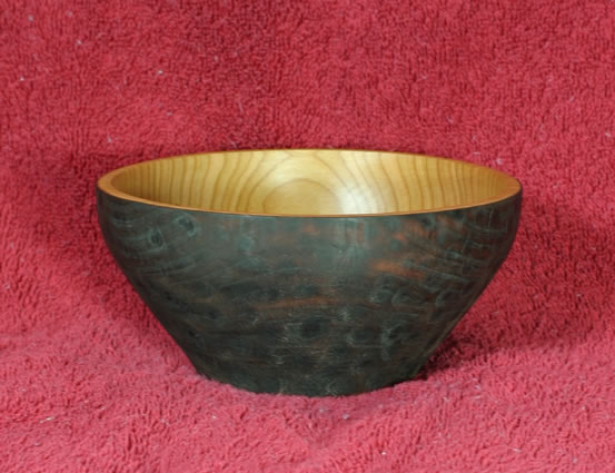 Hammered and burnt bowl