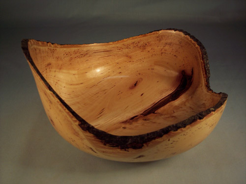 Hickory Natural Edged Bowl