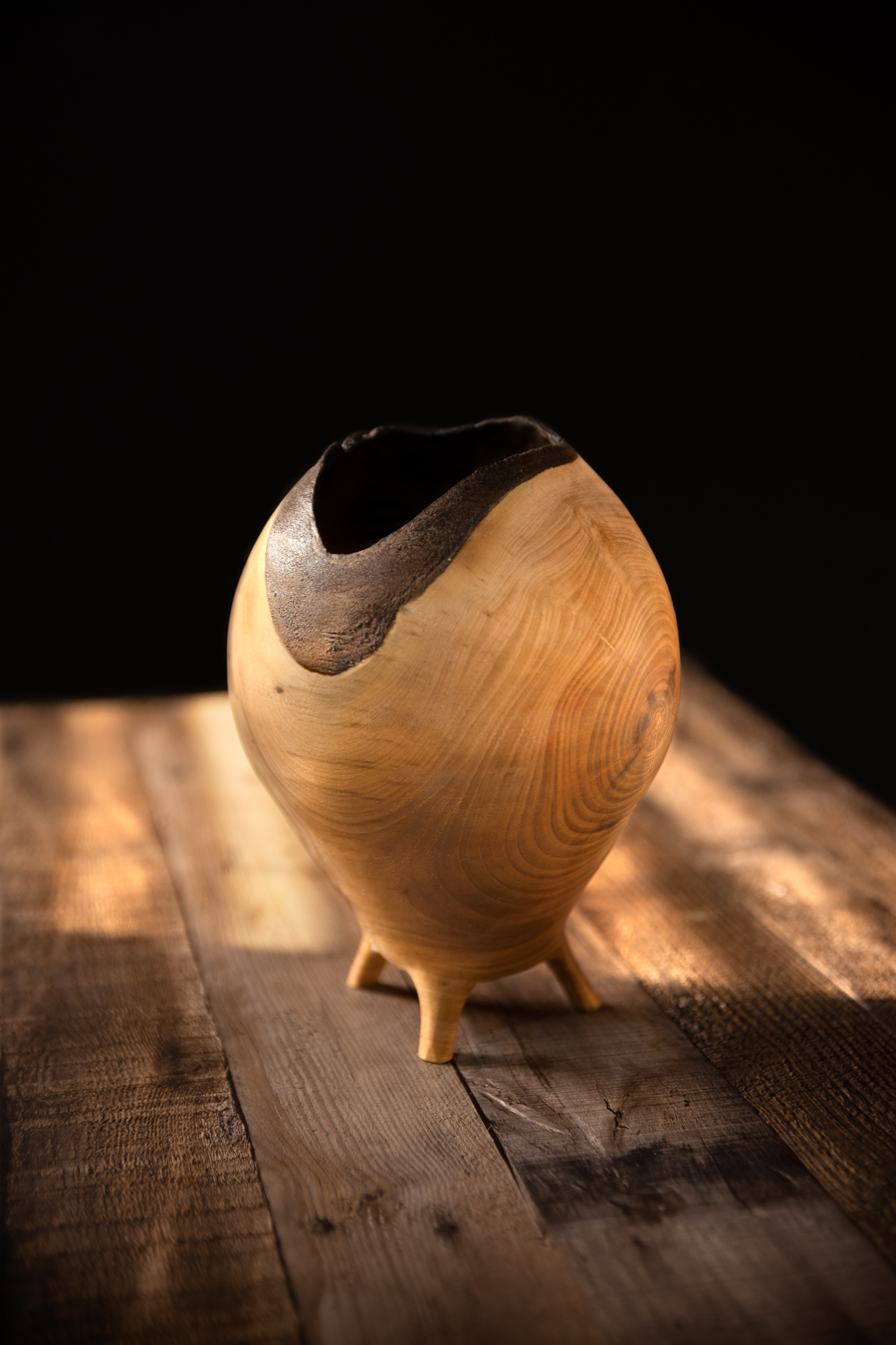 Hollowed sycamore vessel