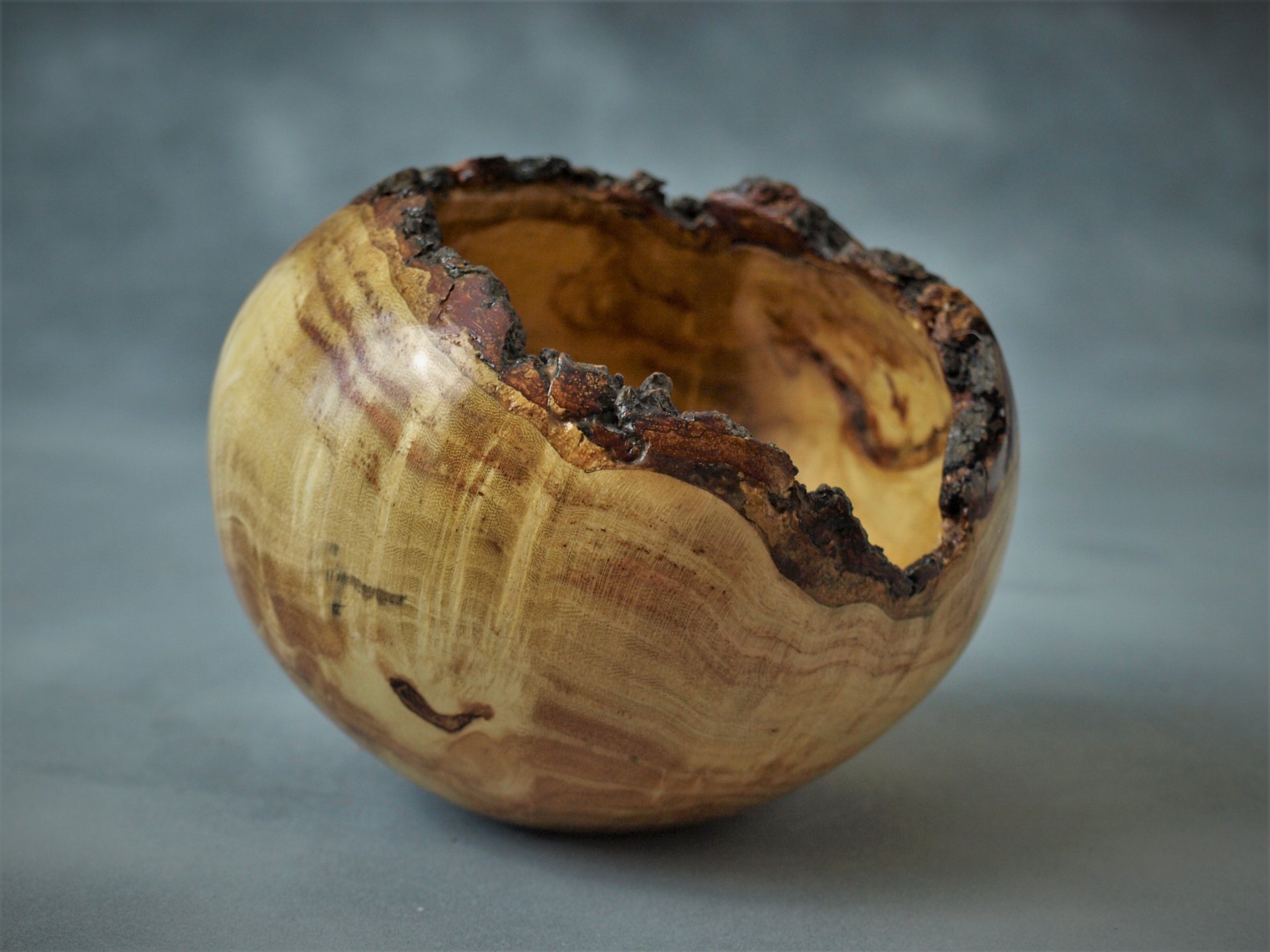 Honey Locust Burl Natural Edged Bowl