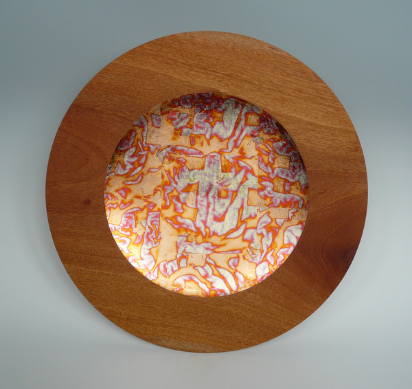 imitation gold leaf platter