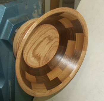 Inside segmented fruit bowl