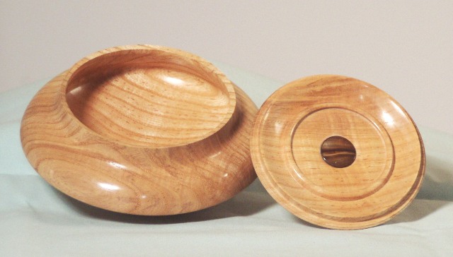 Inside view of Ash Lidded Bowl 2