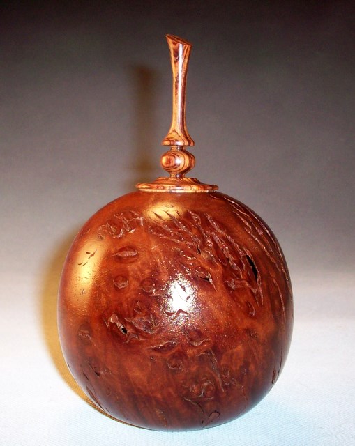 Jarrah burl with Cocobolo finial