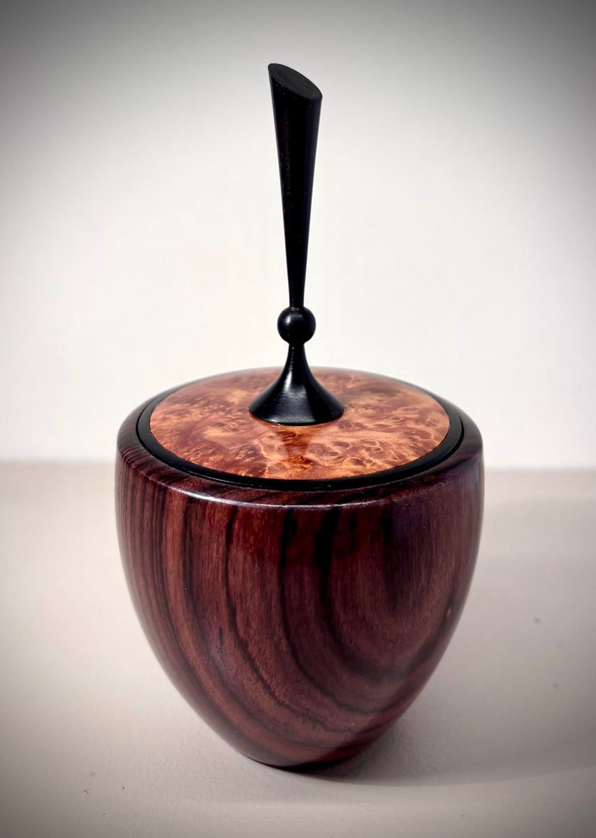 Kingwood, Thuya burl, and African Blackwood box
