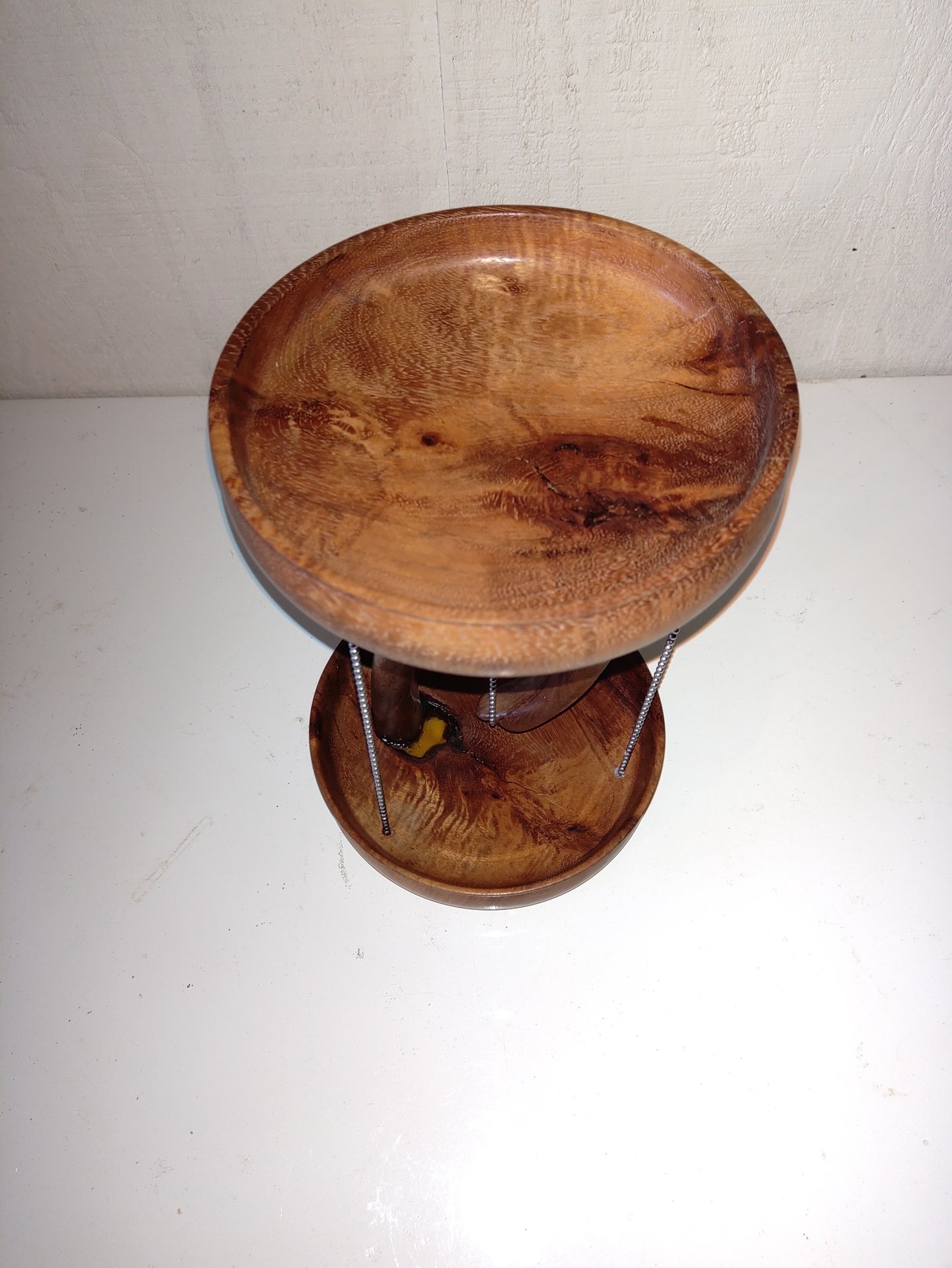 Koa tensegrity bowls