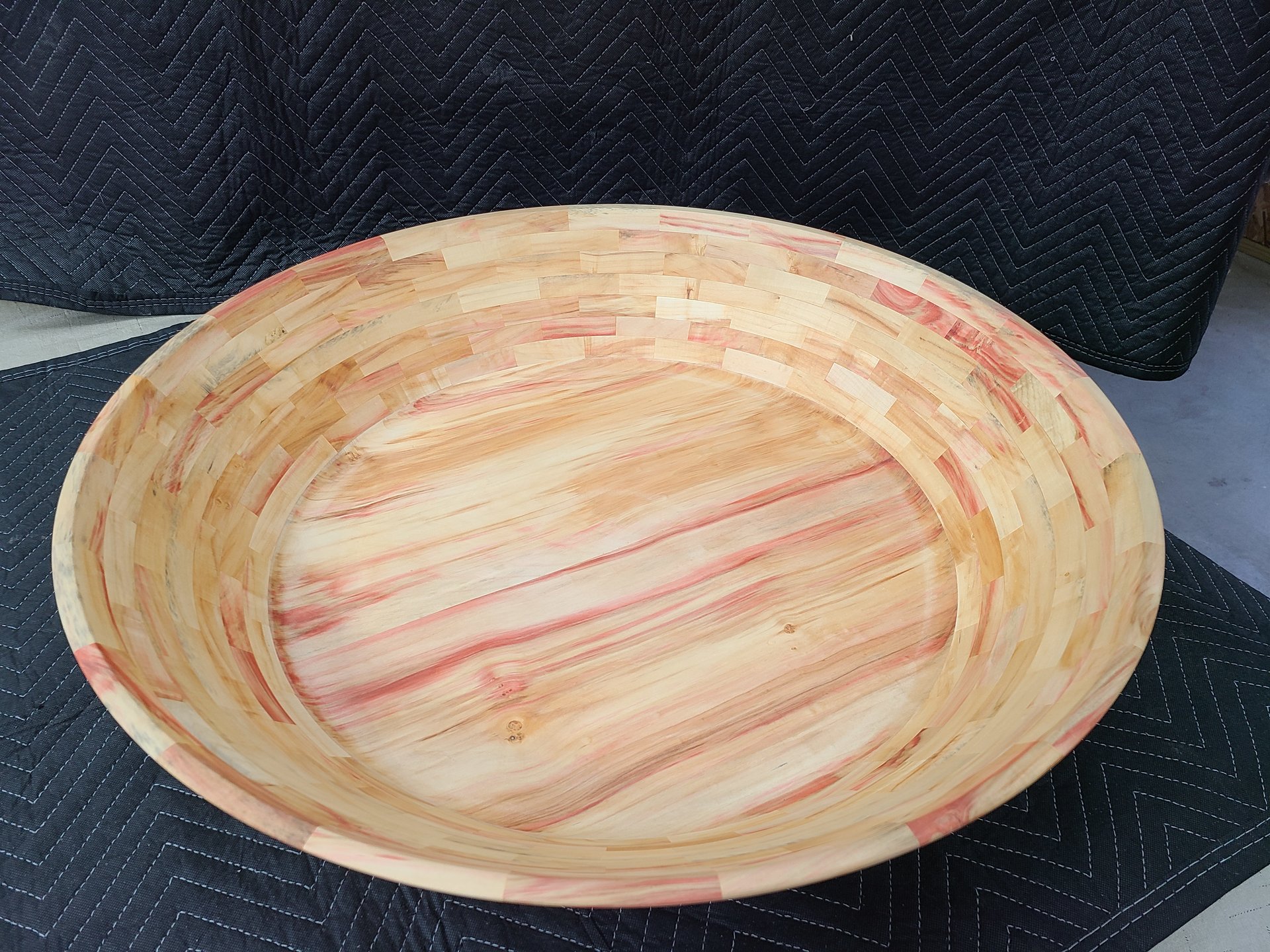 Large Box Elder Segmented Bowl