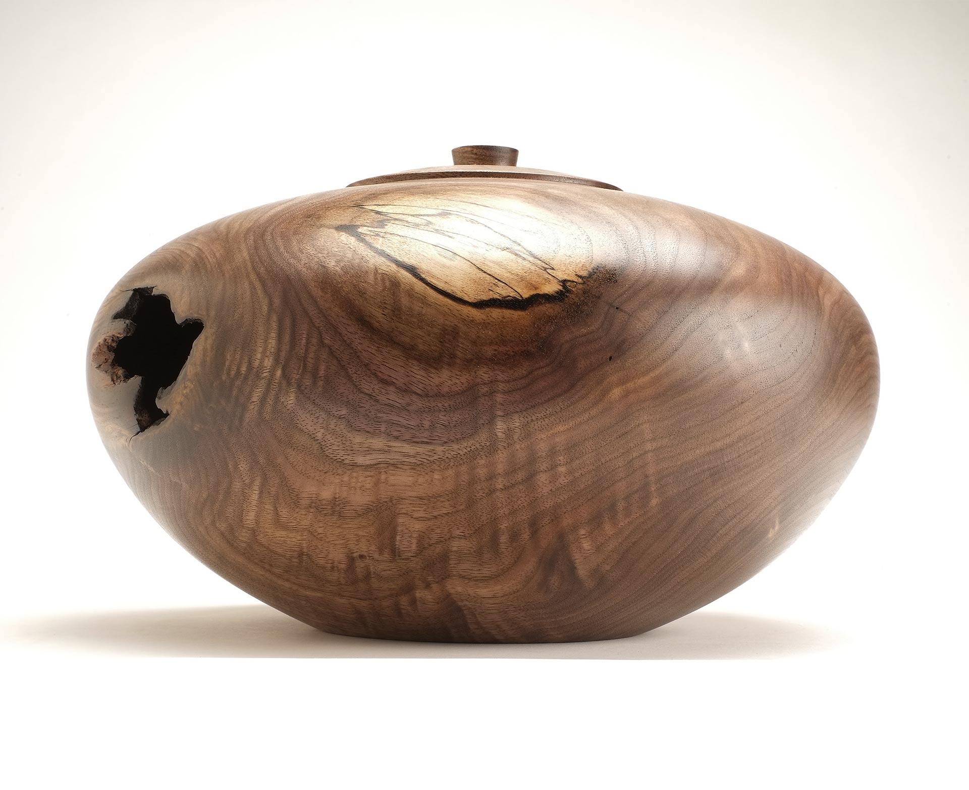 Large Walnut Hollow Form