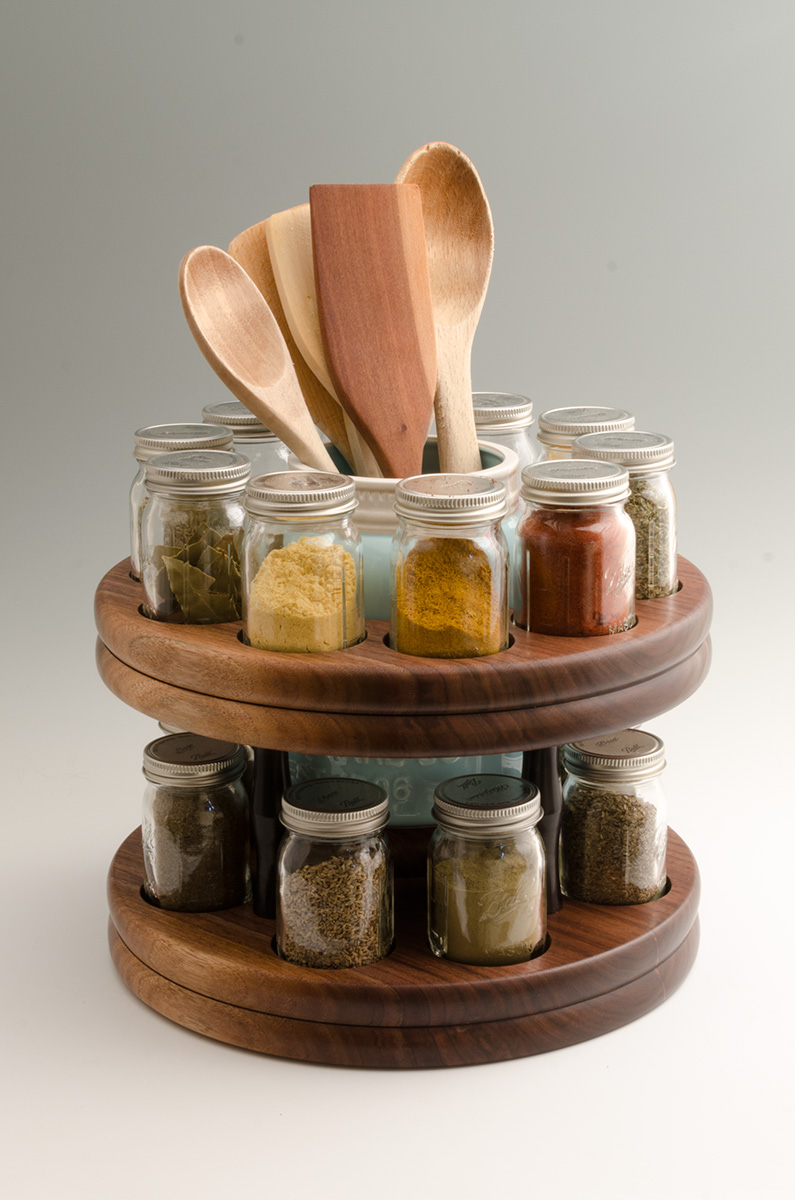 Lazy Susan Spice Rack