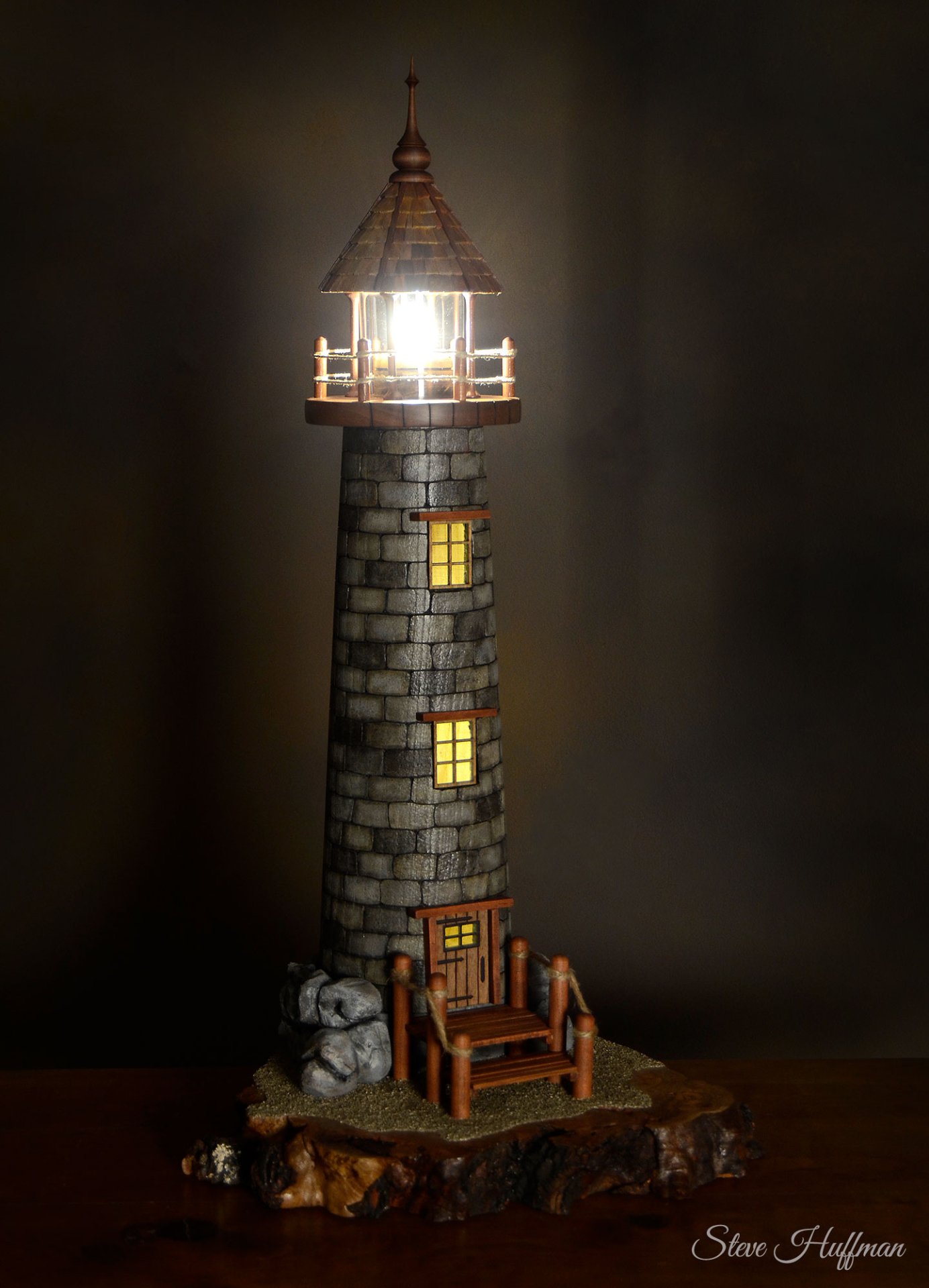 Lighthouse Lamp Lights On