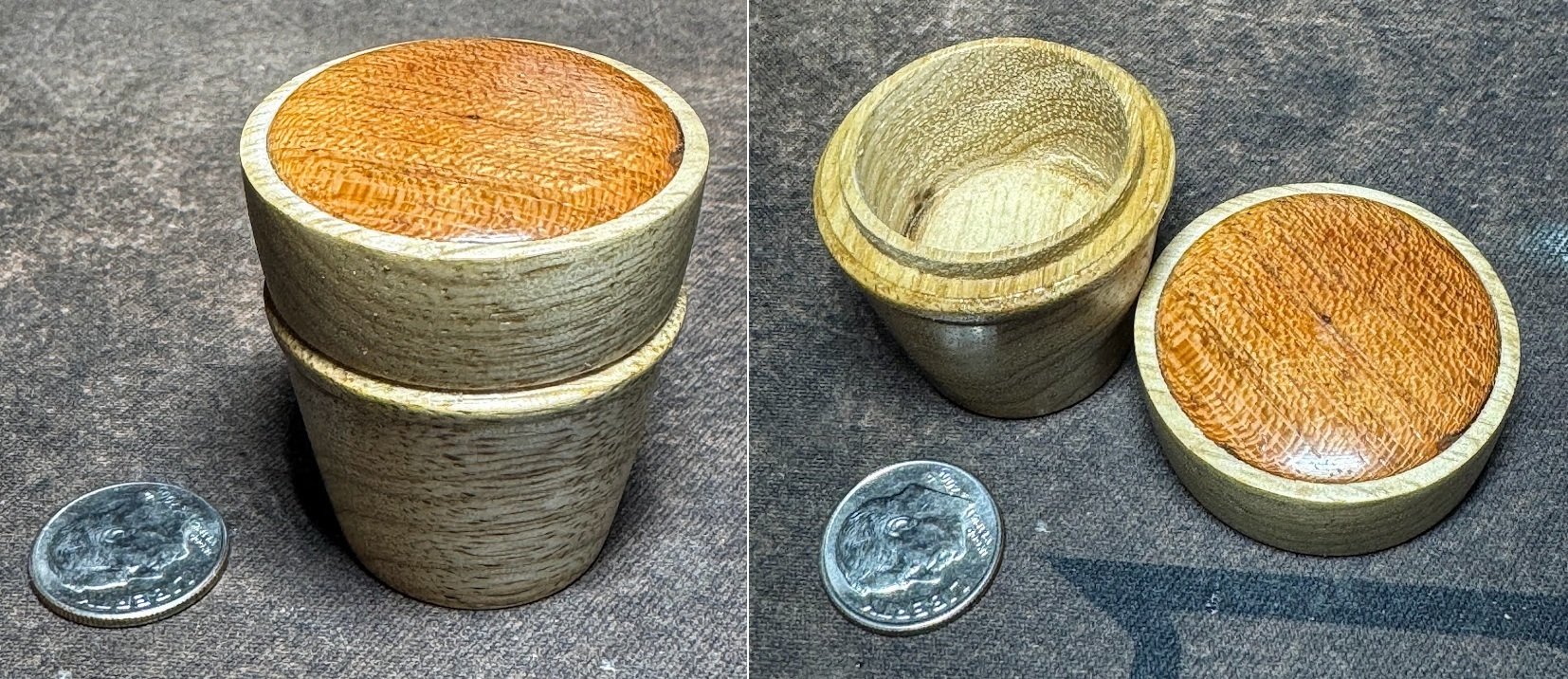 Limba and rosewood box