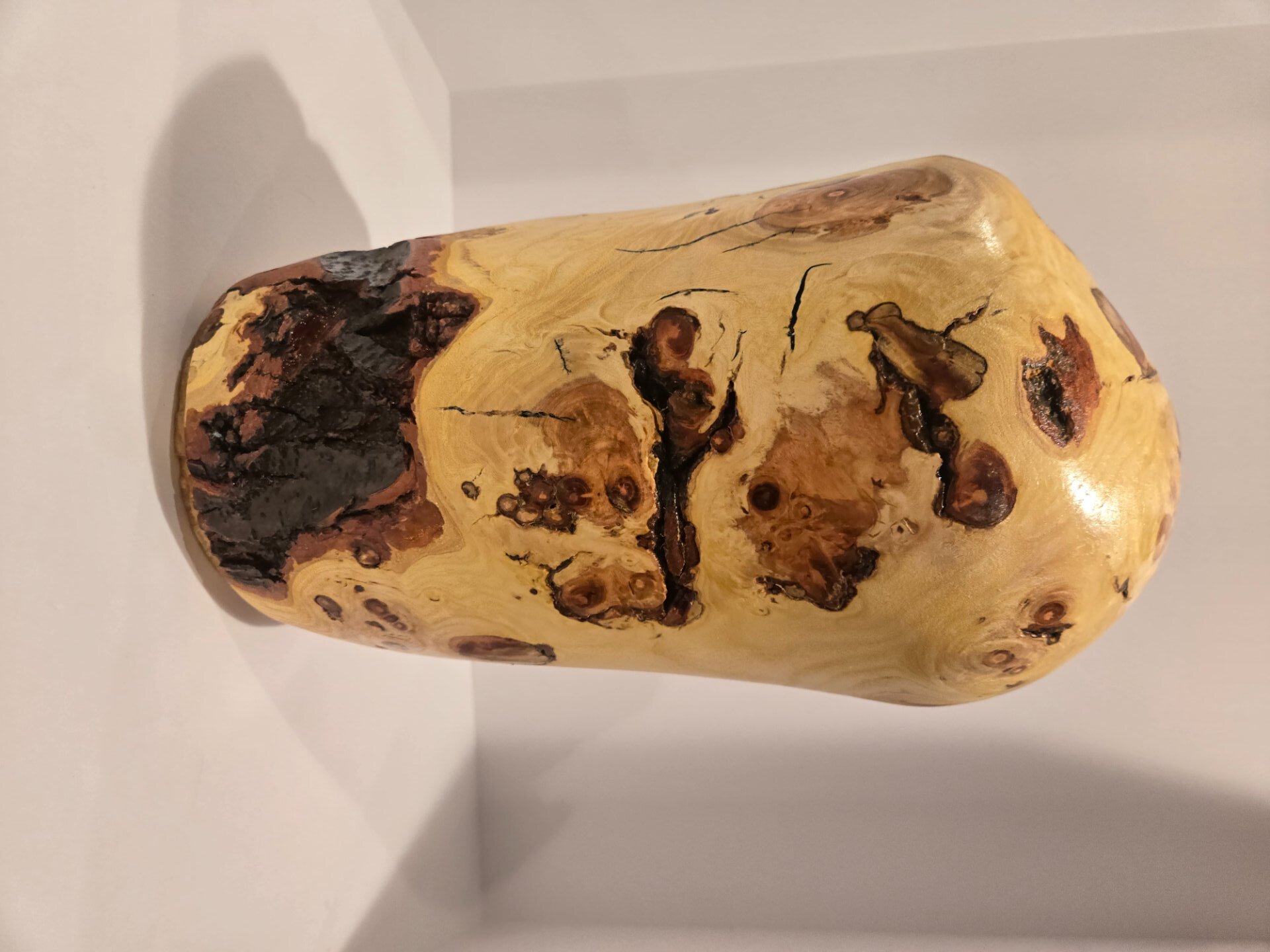 Locust wood vase