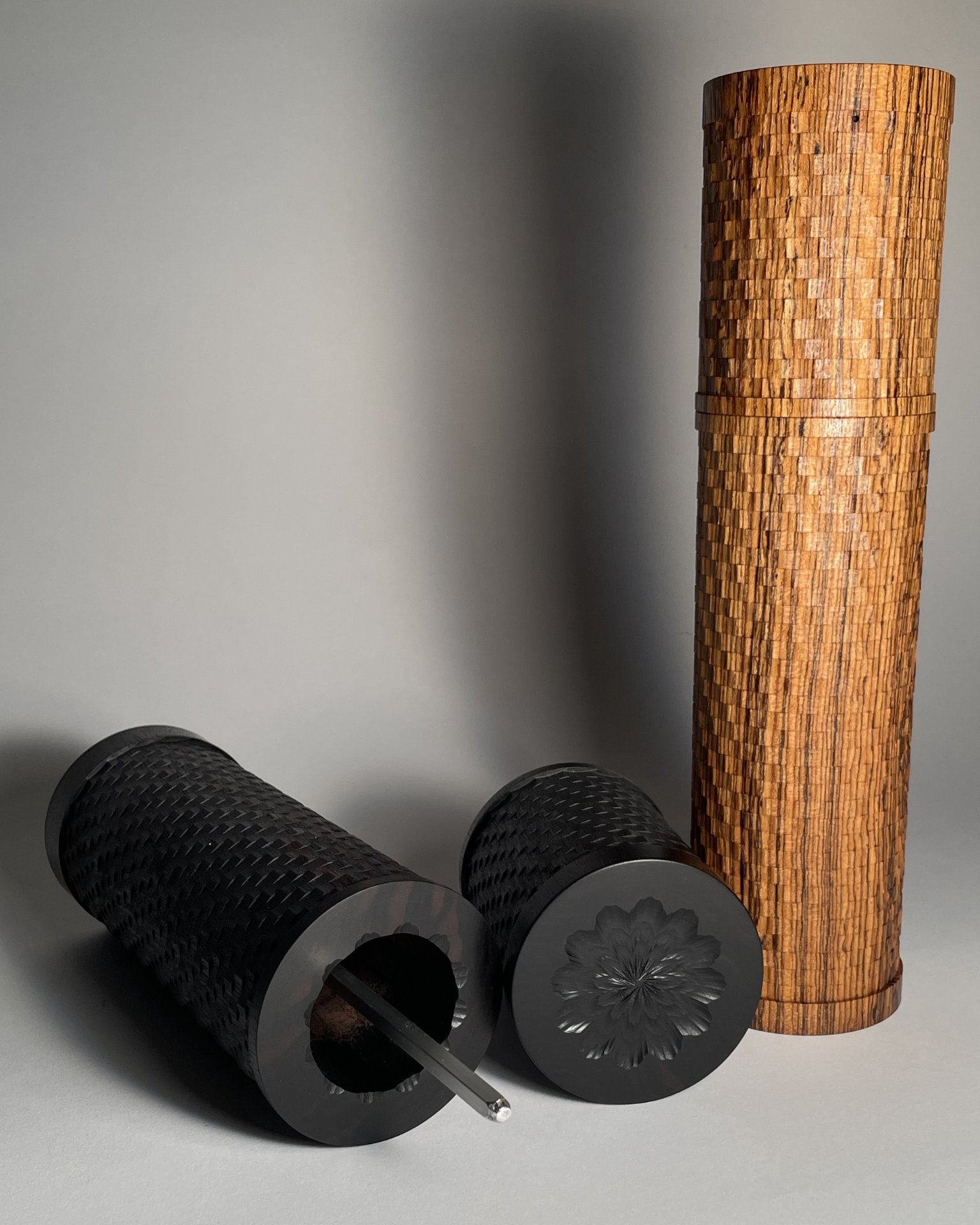 Macassar Ebony & Bocote Mill Set