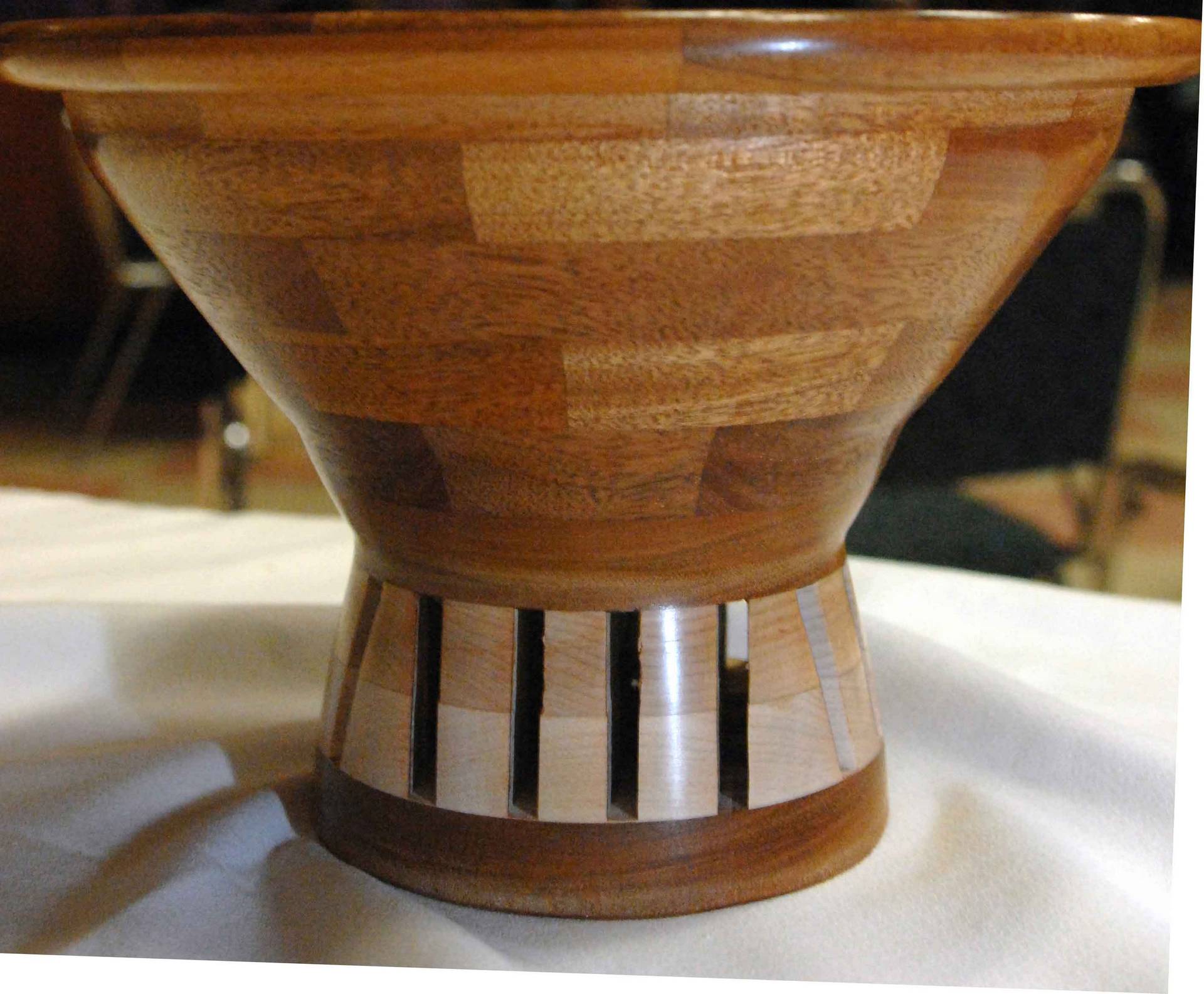 Mahogany and Maple Bowl