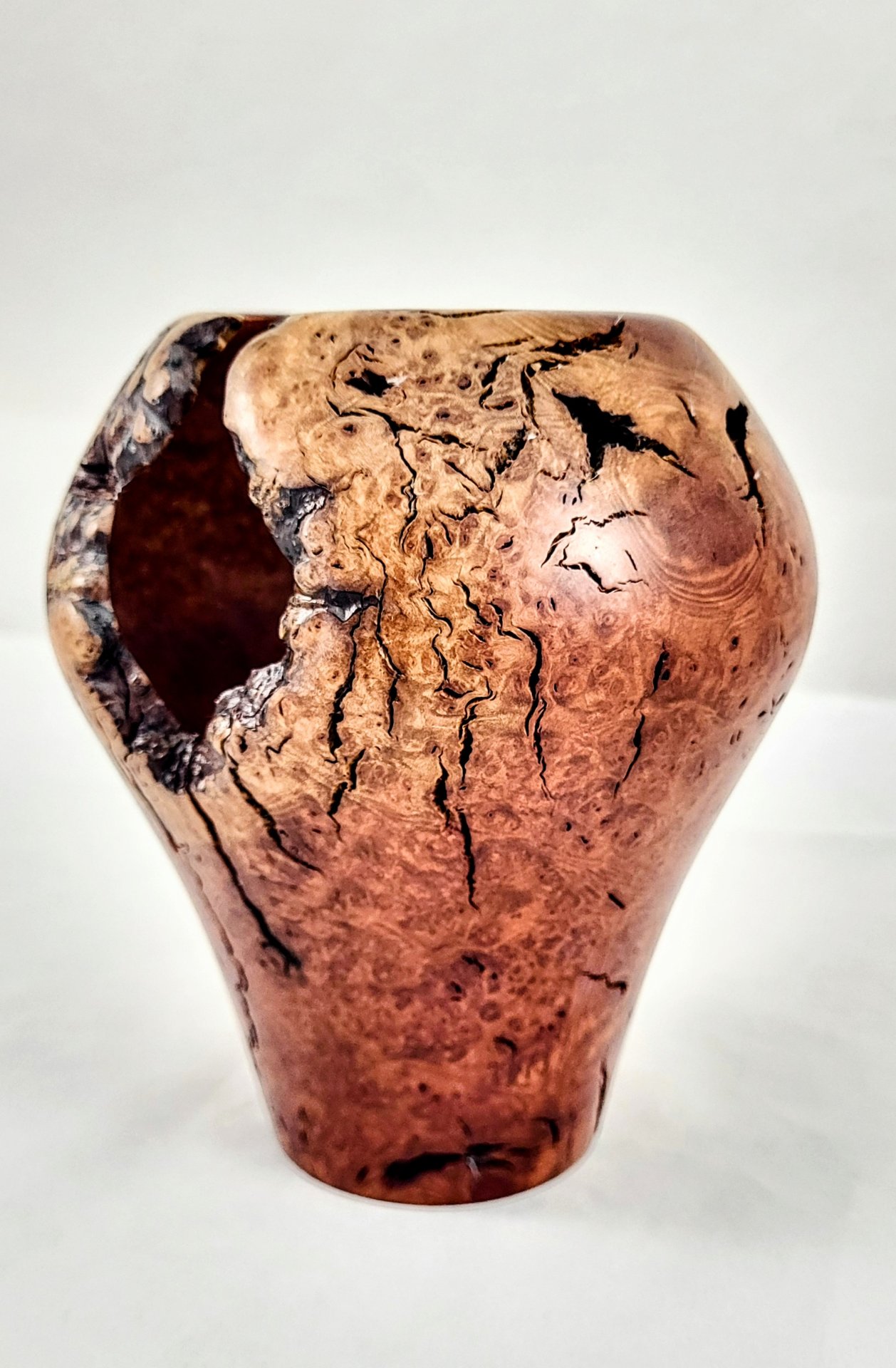 Manzanita root burl vessel