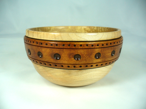 Maple Bowl With Large Burned Band