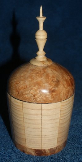 Maple Burl and White Pine  Box