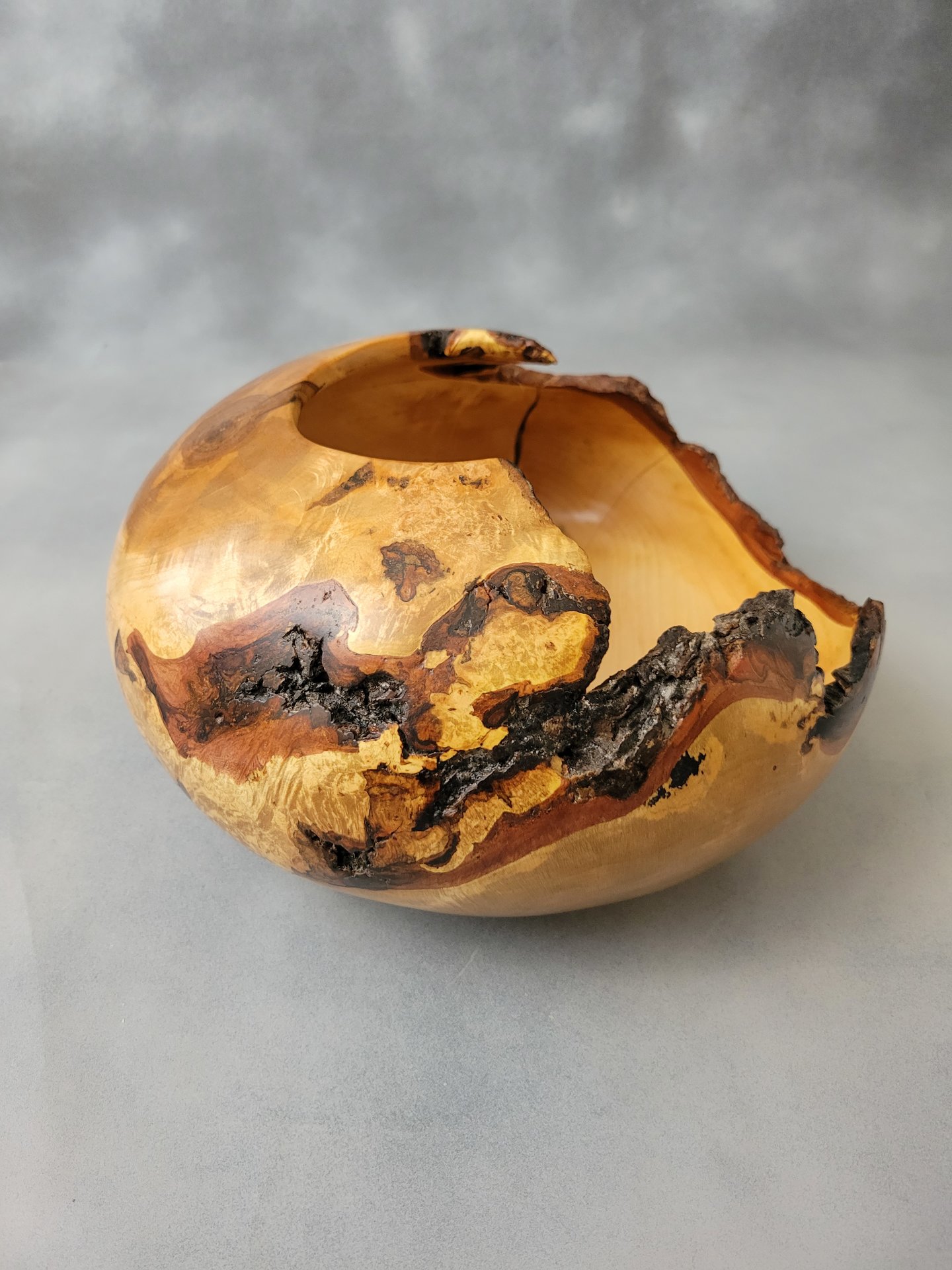 Maple burl bowl American Association of Woodturners