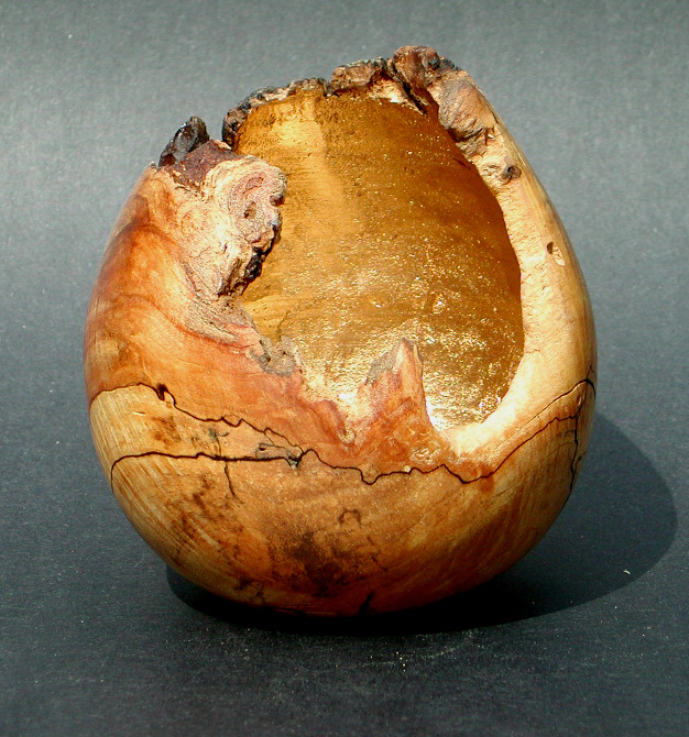 Maple Burl Hollow Form