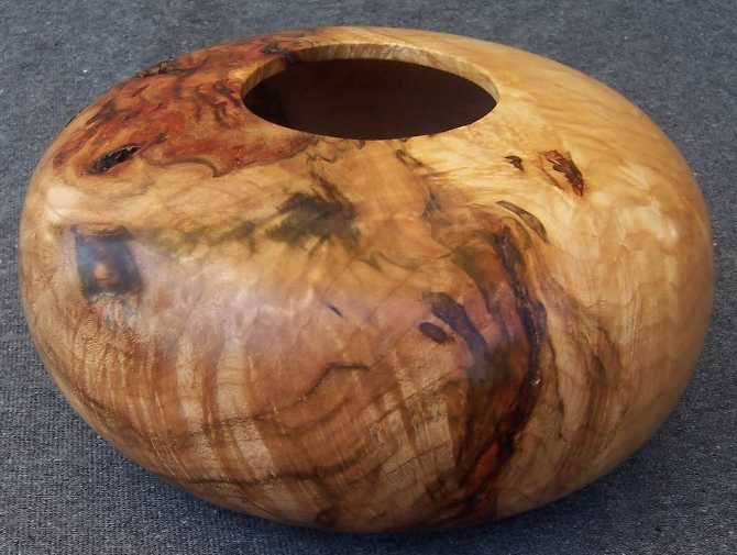 maple burl hollow form
