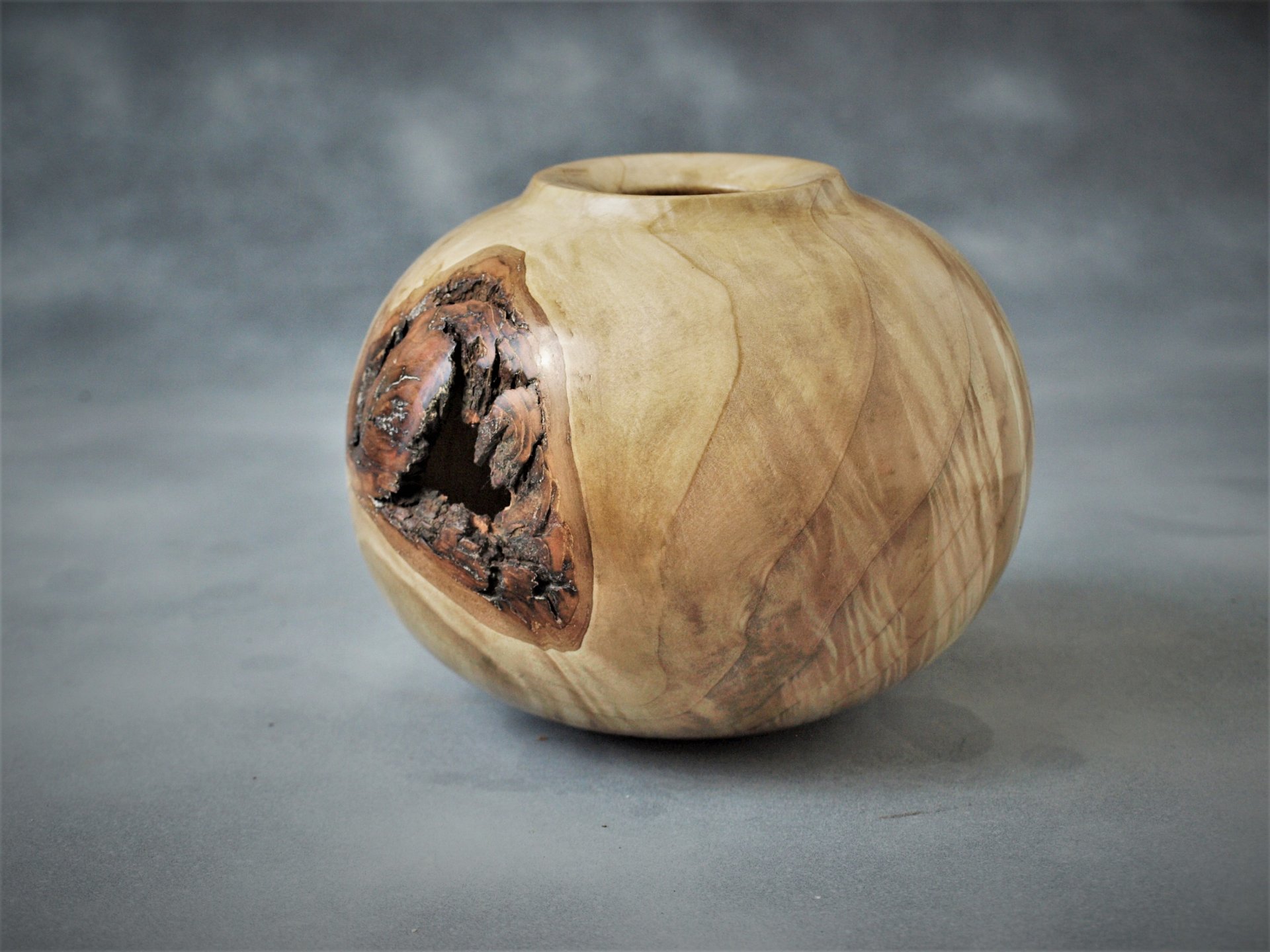 Maple burl hollow form